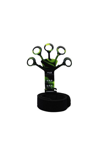 Choice Green Finger Gripper Finger Exerciser Guitar Finger Exerciser 6 Resistant Levels Recovery Physical T