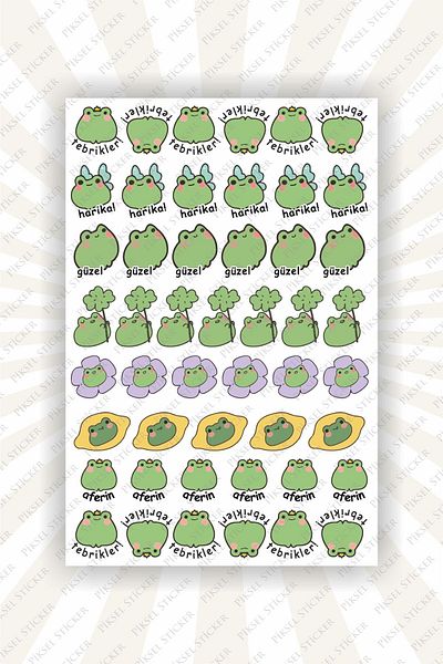 Piksel Grafik Congratulations, Well Done, Awesome Student Sticker -48Pcs Sticker Teachers, Student Label