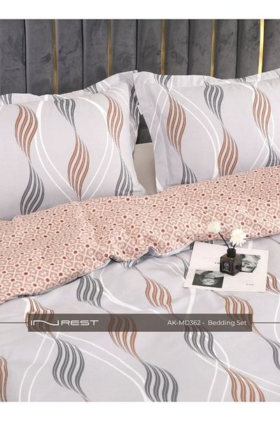 INREST طقم غطاء لحاف آني (بدون حشو) مصنوع من الألياف الدقيقة 100% مقاس كينج 230×250 سم - 3 قطع