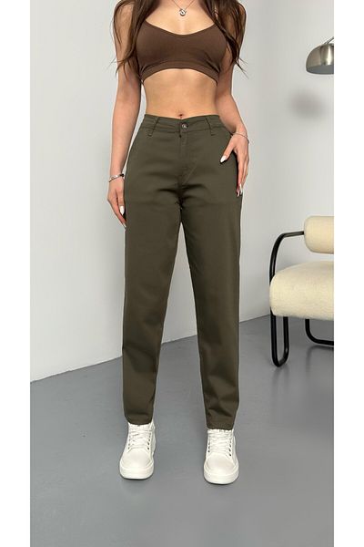 BİKELİFE Women's High Waist Lycra/Stretchy Mom Pants