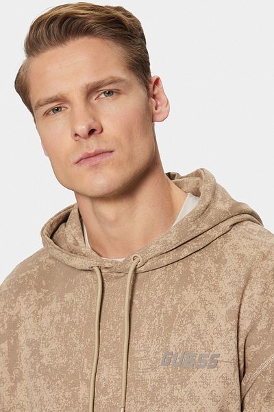 Guess Jeans Ανδρικό μπεζ φούτερ τζιν Gotam Guess