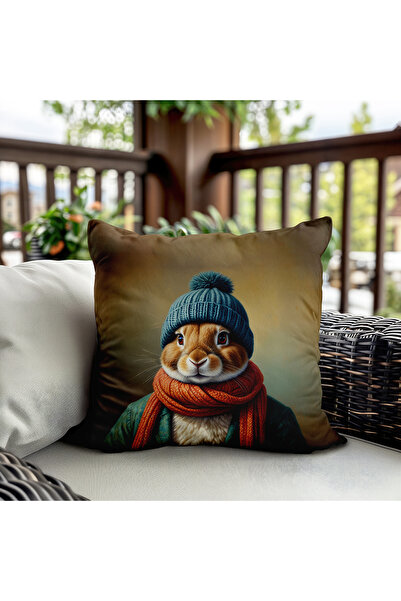 milroma Βελούδινο κάλυμμα μαξιλαριού με λουλουδάτο σχέδιο και εκτύπωση διπλής...