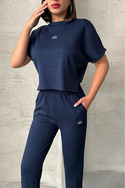 Neşeli Butik γυναικείο σετ αθλητικής φόρμας από πλισέ modal ύφασμα NBG074
