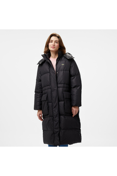 Lacoste Long Oversized Adjustable Waist Down Jacket
