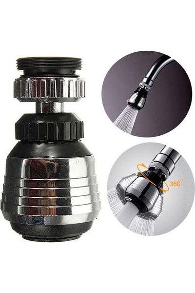 tozlupazar Economical 2-Function Faucet Head with Sprinkler Aerator Rotatable Movable Kitchen Sink Faucet
