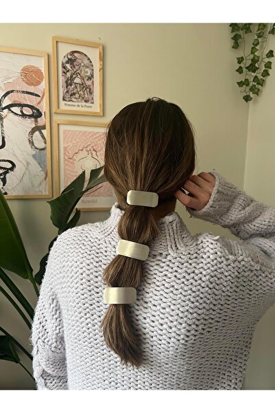 Alice İsstanbul Silver Dikdörtgen Plaka Lastik Toka