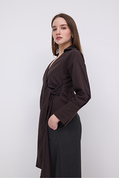 Addax Yandan Bağlamalı Gömlek G16797-Z12