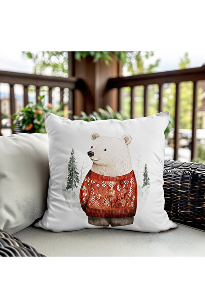 milroma Κάλυμμα μαξιλαριού από βελούδο με σχέδιο χιονάνθρωπου και εκτύπωση δι...