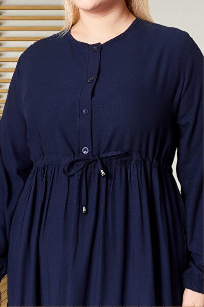 Ferace Women's Plus Size Buttoned Belmando Dress