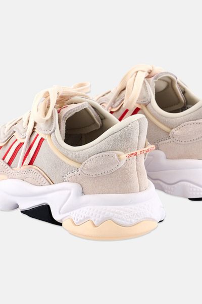adidas Kids Boy Ozweego Lace Up Sports Shoes, Off White