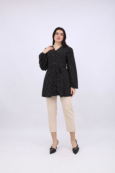akabe Patterned Lace Tunic