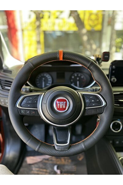 imza direksiyon kılıfı Fiat Egea Cross Uyumlu Araca Özel Dikmeli Direksiyon K...