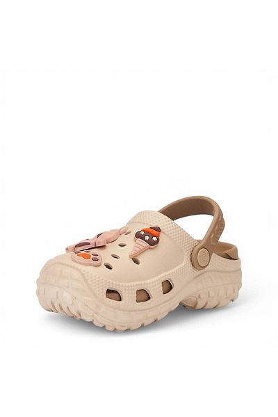 McDark Girl's and Boy's Beige Beach Sea Slippers Sandals