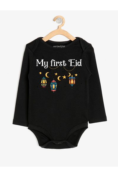 venüsdijital My First Eid Design Baby Bodysuit