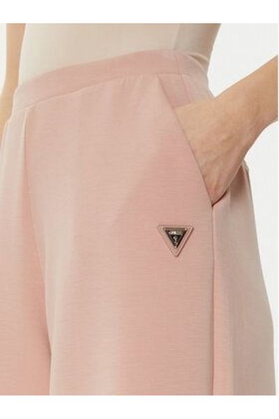 Guess Jeans Women's pink sweatpants with wide legs Guess jeans