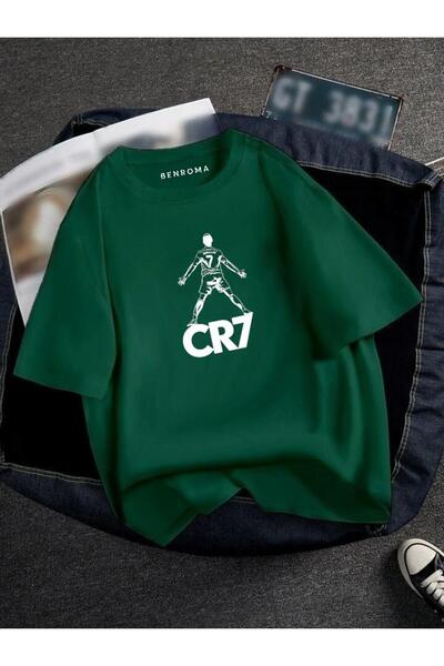 BENROMA TRICOU UNISEX CU IMPRIMEU JUCĂTOR DE FOTBAL OVERSIZE CU IMPRIMEU