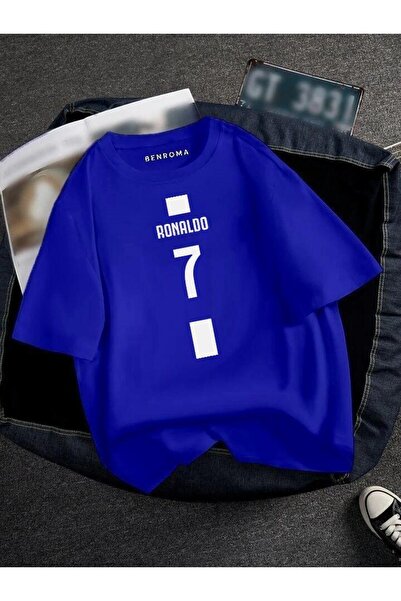 BENROMA Oversize Footballer Printed Unisex T-Shirt Printed