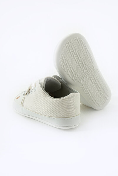 yummy kids First Step Lace-Up Rabbit Embroidered Non-Slip Sole Baby Booties