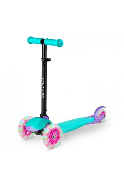 Ricokids Trotineta cu roti cu LED Ricokids Loco 765104 - Turcoaz cu roz