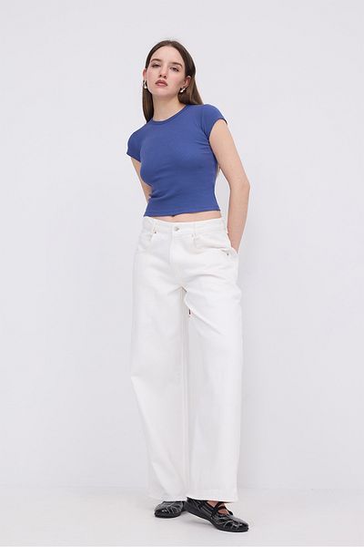 Addax Tricou de bază cu gât crew P13343-1