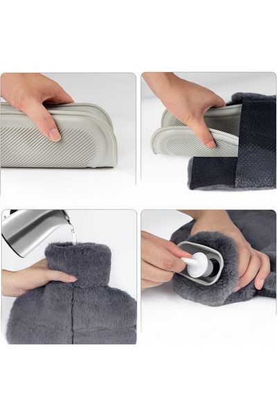 TREND COLOR Ramadan Special Dear Smoked Double Hot Water Bagged Plush Teddy Bear Foot Warmer 2 Liters Trend Color