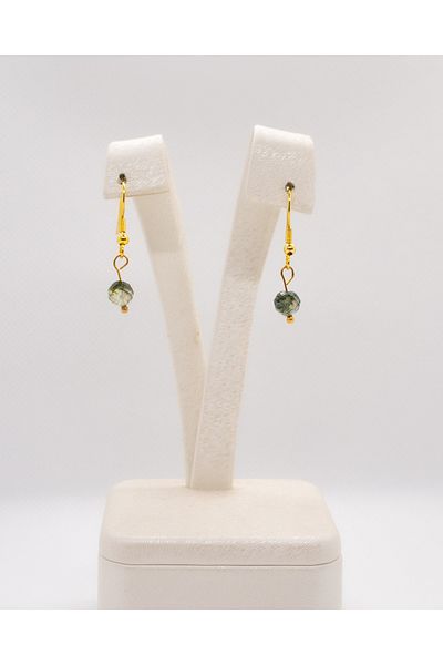 Luna Prinayt Natural Stone Steel Earrings