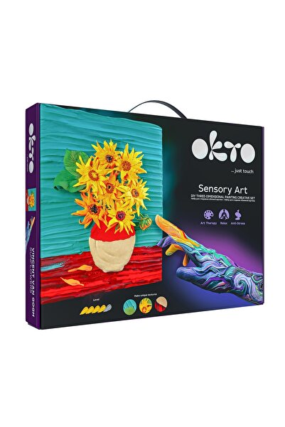 OKTO Set Pictura 3d Cu Argila Usoara, 30*40cm - Sunflowers