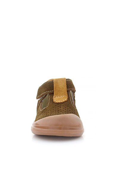 Rakerplus Shaun Genuine Leather Brown Tan Velcro Anatomical Baby Sandals