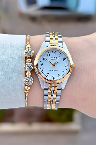 Casio Gold Silver Color Women's Wristwatch