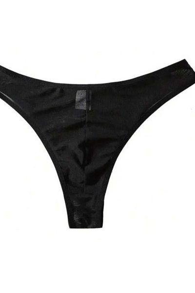 Shimmer Look Ανδρικό μαύρο τούλι Brazilian Slip