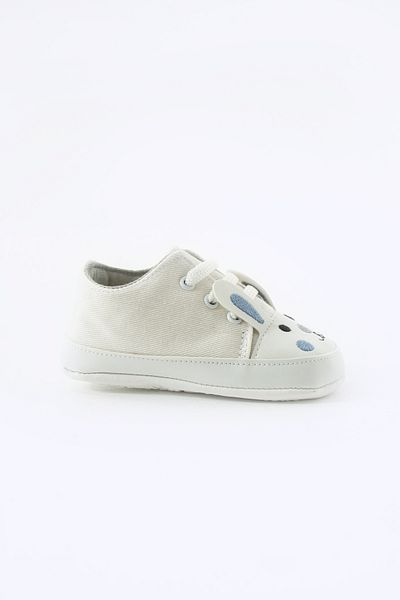 yummy kids First Step Lace-Up Rabbit Embroidered Non-Slip Sole Baby Booties