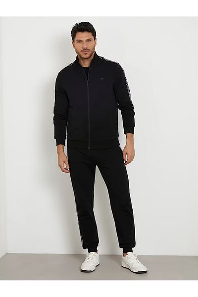 Guess Jeans Ανδρικό μαύρο παντελόνι πίστας New τζιν Arlo Guess