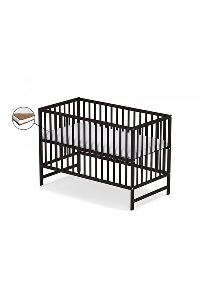 Vessanti Clasico Crib without Drawer - Wenge + Coconut Mattress 10 cm