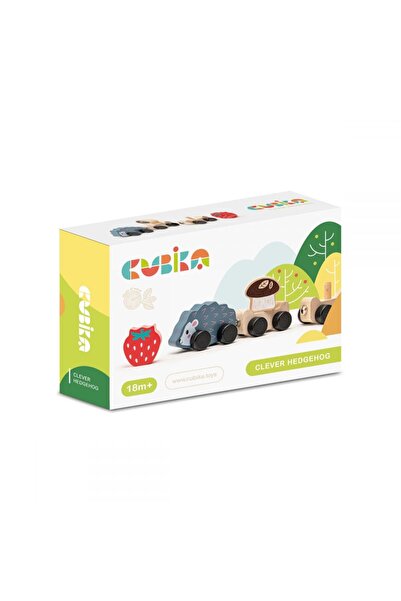 CUBIKA Jucarie din lemn Cubika, Hadgehog Family
