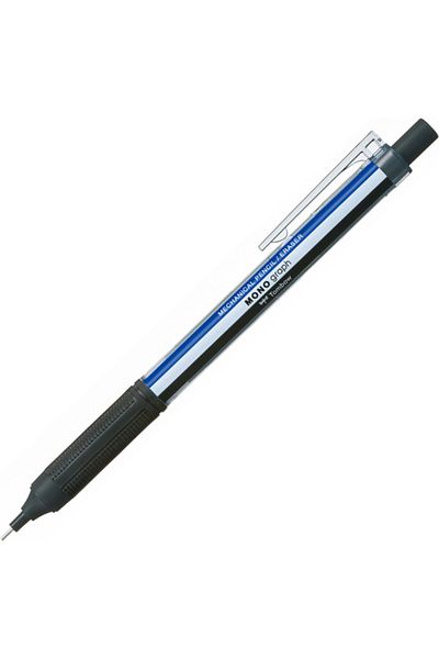 Tombow Monograph Mechanical Tip Pen 0.5mm Blister Blue Black Striped