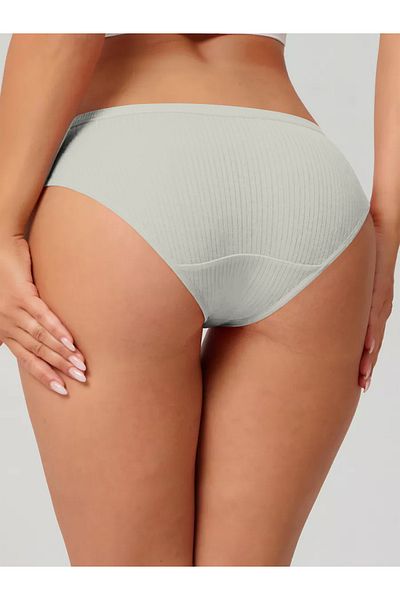 MİSTİRİK Μοντέλο Taranto Soft Fabric Ribbed Slip εσώρουχα εκρού χρώμα