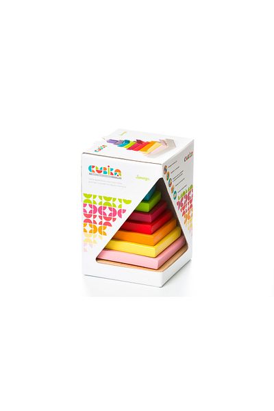 CUBIKA Dřevěná hračka, , Barevná pyramida