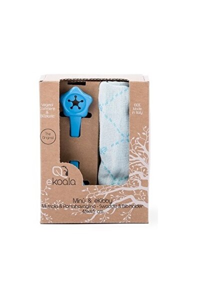 eKoala Set Swaddle Si Suport De Prindere Baveta, , Blue