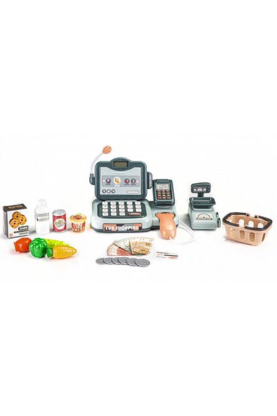 OEM Pokladňa so zvukmi, príslušenstvom a skenerom Ecotoys HC483431