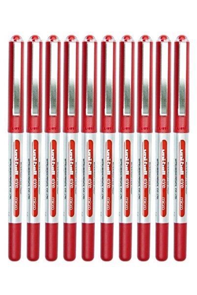 Artlantis Κόκκινο στυλό πιλότου 10 τεμαχίων Uniball Eye Micro 0,5 mm Roller P...