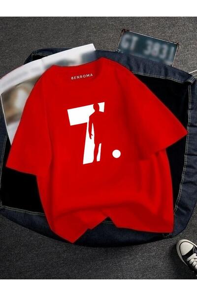 BENROMA Oversize Footballer Printed Unisex T-Shirt Printed