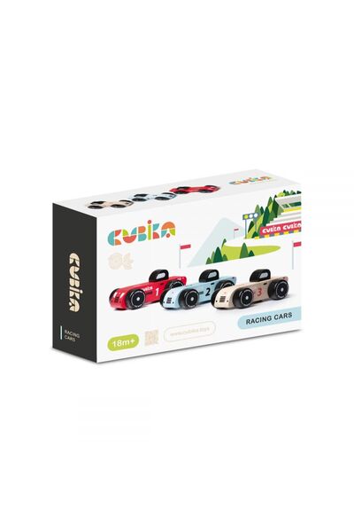 CUBIKA Jucarie Din Lemn, , Racing Cars