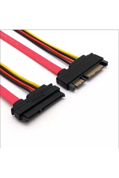 DNR Bilişim Sata & Sata 3.5 inç-2.5 inç Hdd/SSD 20 cm Sata Data +power Uzatma...