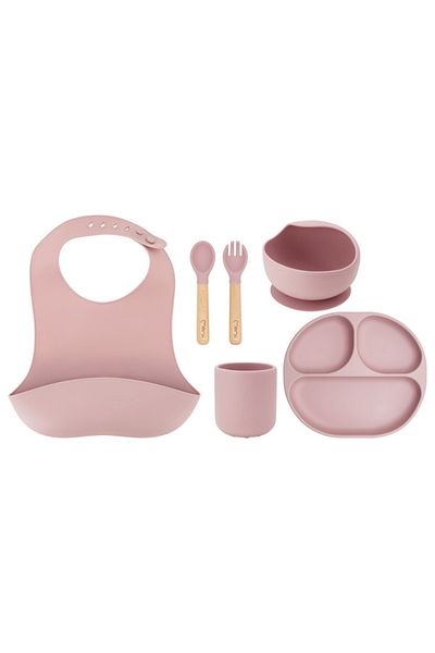 Momi Set pentru diversificare din silicon, Momi Ami - Pink