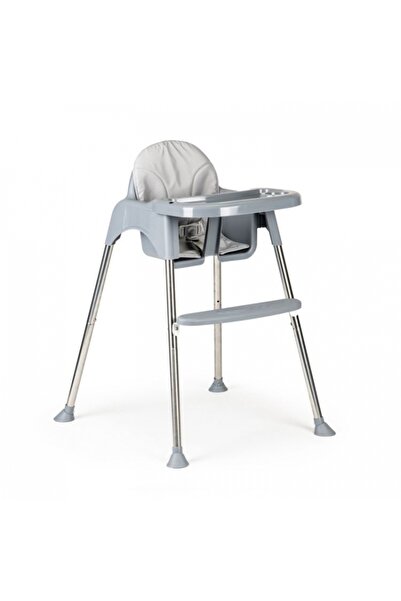 Ecotoys Scaun înalt tapițat HC-135 C 2 în 1 - Gri