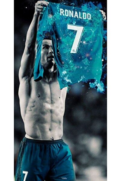 Sticksy Cristiano Ronaldo Poster, Kalın Kağıt - Çerçevesiz Poster - HD Kalite