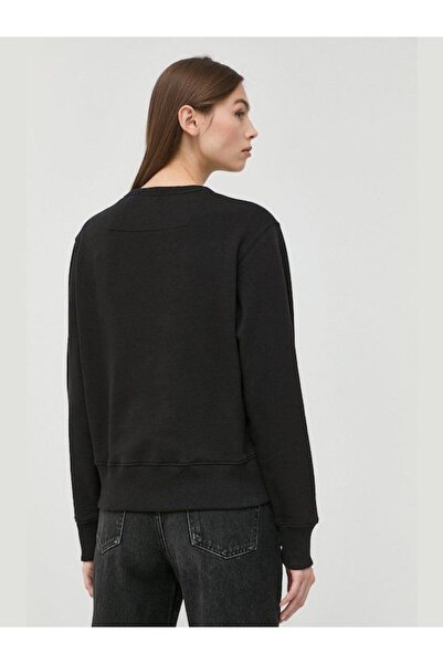 Guess Jeans Dámská černá mikina s velkým trojúhelníkem logo Guess jeans