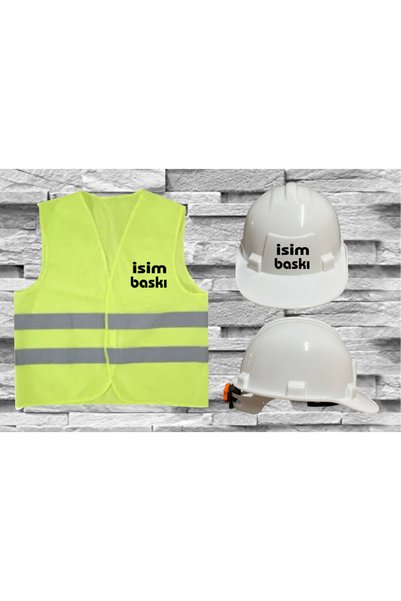Teknik İKAZ YELEĞİ SETİ ( İsim baskılı )