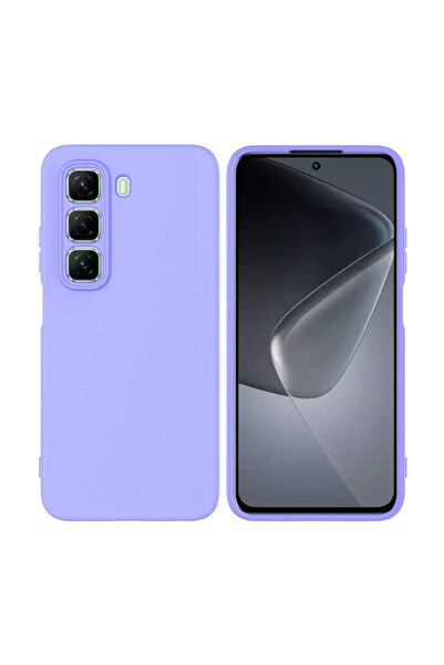 HANPORIUM جراب سيليكون متوافق مع هاتف Infinix Hot 50 - غطاء مرن بلون باستيل م...