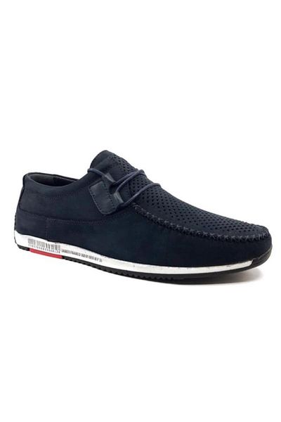 JAMES FRANCO Jf-5092L Men's Genuine Nubuck Leather Marine Casual Shoes